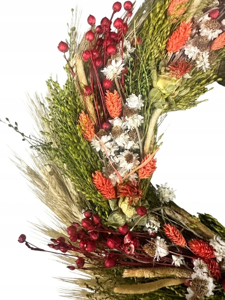 Wianek Suszony 35cm - Rękodzieło, Dekoracja na Drzwi, Stół, Suszki, Natura - zdjęcie z galerii 2